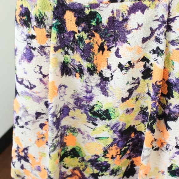 Maeve Neon Floral A Line Dress - Picture 6 of 8